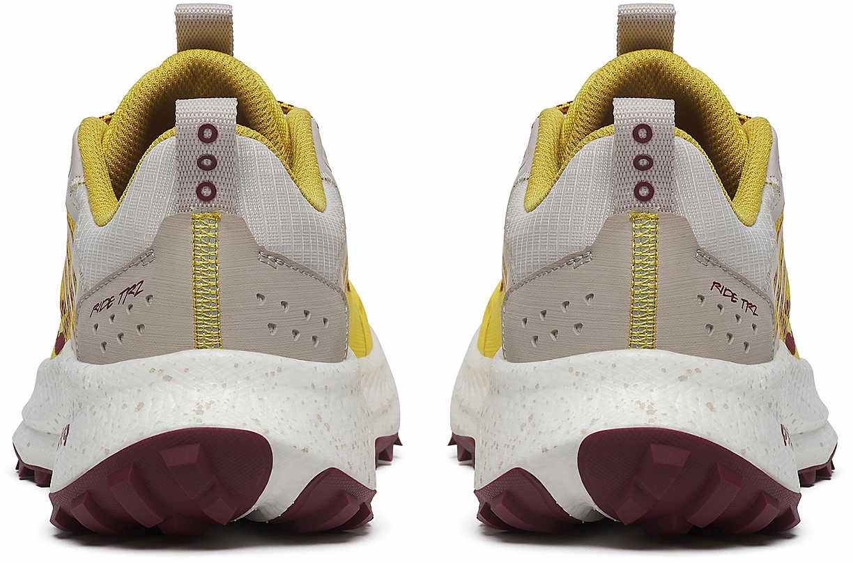 Slip Resistant Groove Design ice hockey shoes Saucony Ride TR2 Womens Trail Running Shoes - Yellow