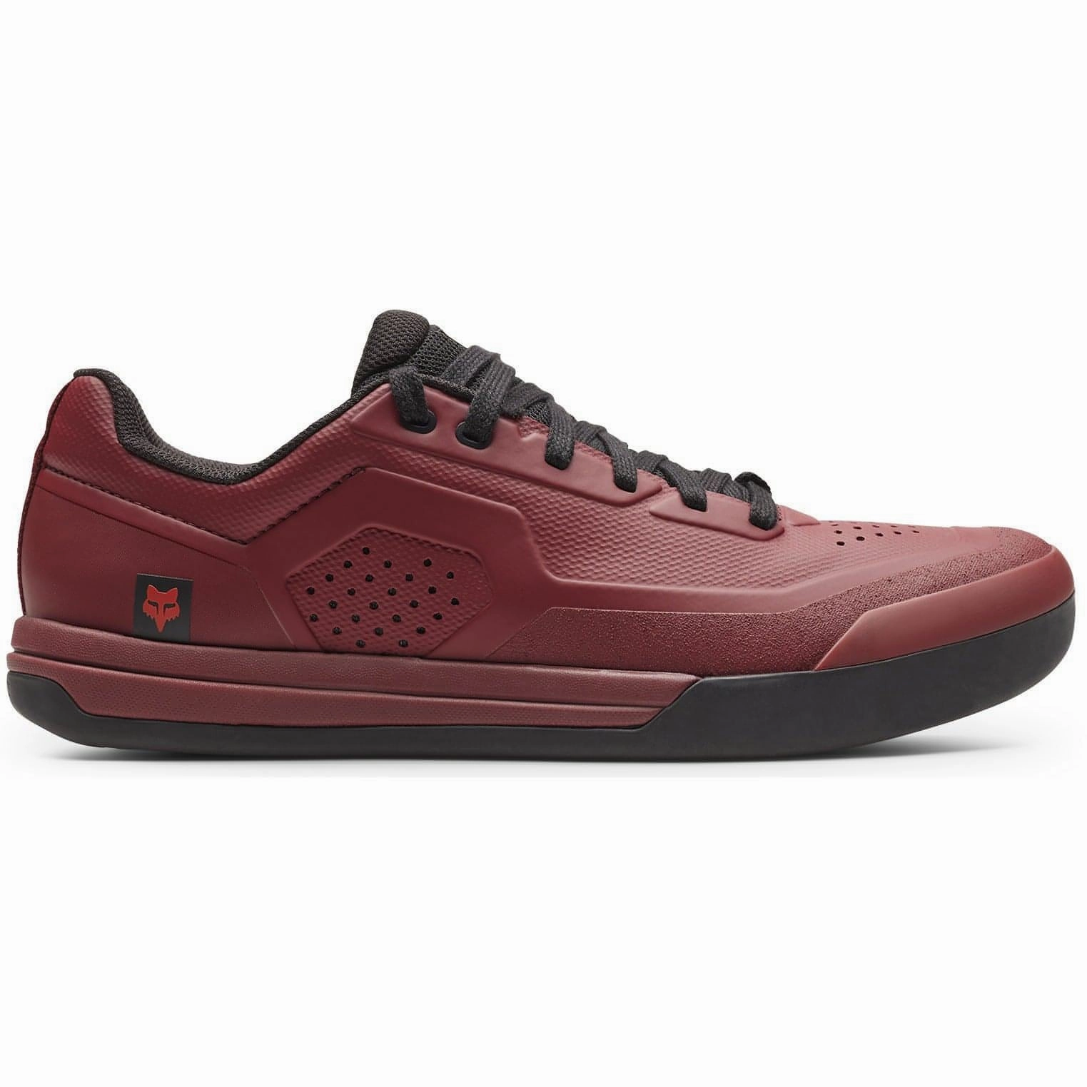 Fox Union Flat MTB Mens Cycling Shoes - Red Ultra Cushioned Sole