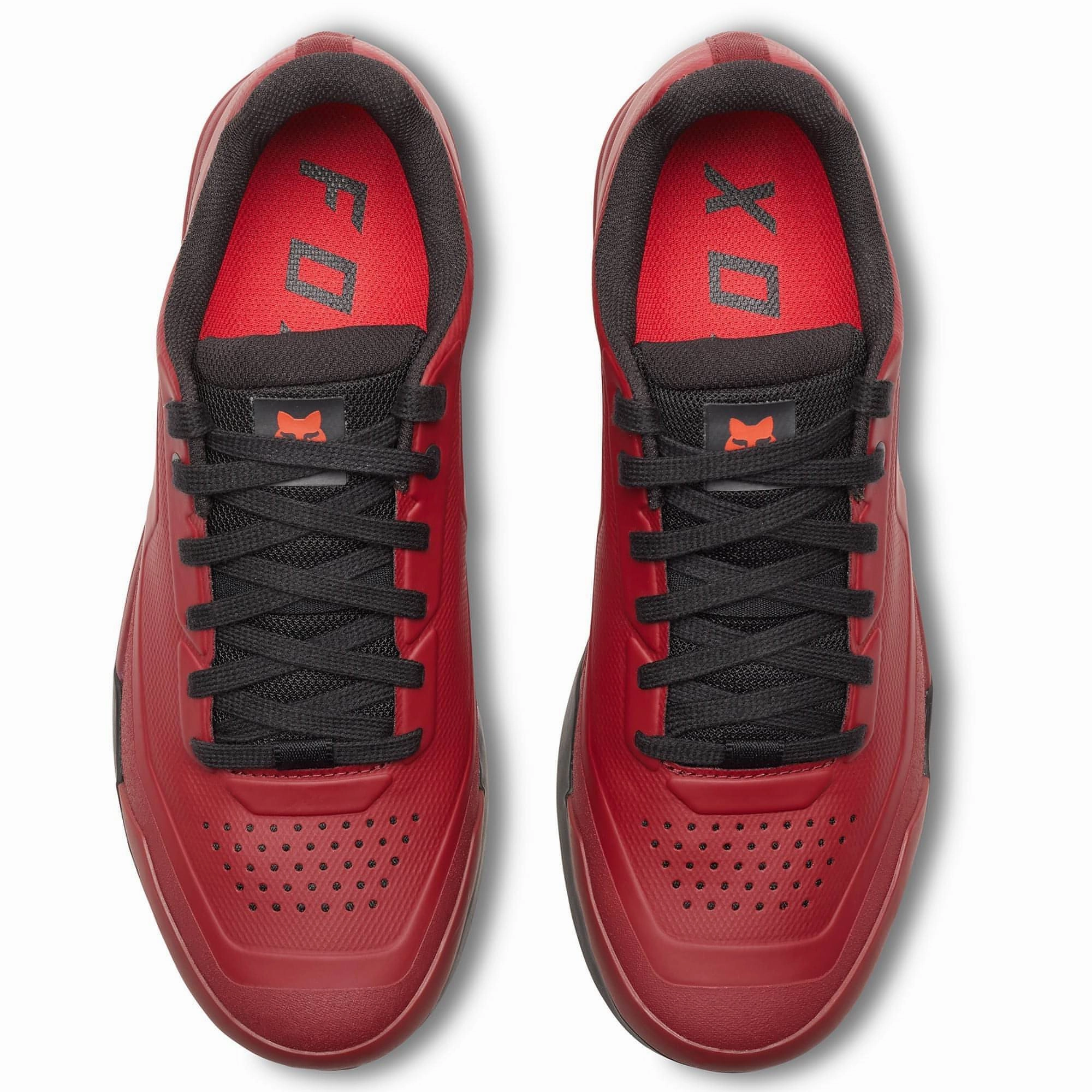 Streamlined grip Responsive Look Fox Union Flat MTB Mens Cycling Shoes - Red