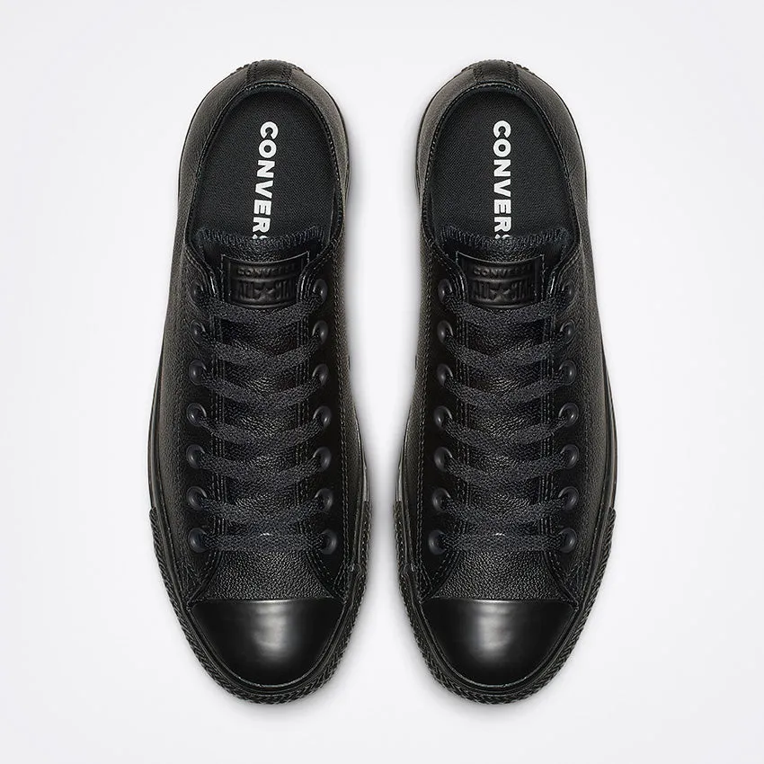 Subtle Vibe Sleek Detail Converse Men's Chuck Taylor All Star Low Top Triple Black Leather Shoe