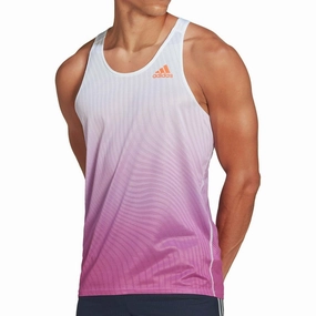 adidas Adizero Engineered Mens Running Vest - Purple concept look