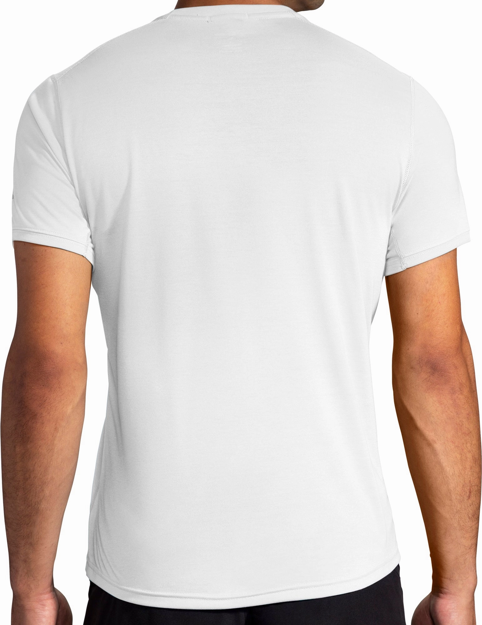 budget-friendly Brooks Distance Graphic Short Sleeve Mens Running Top - White