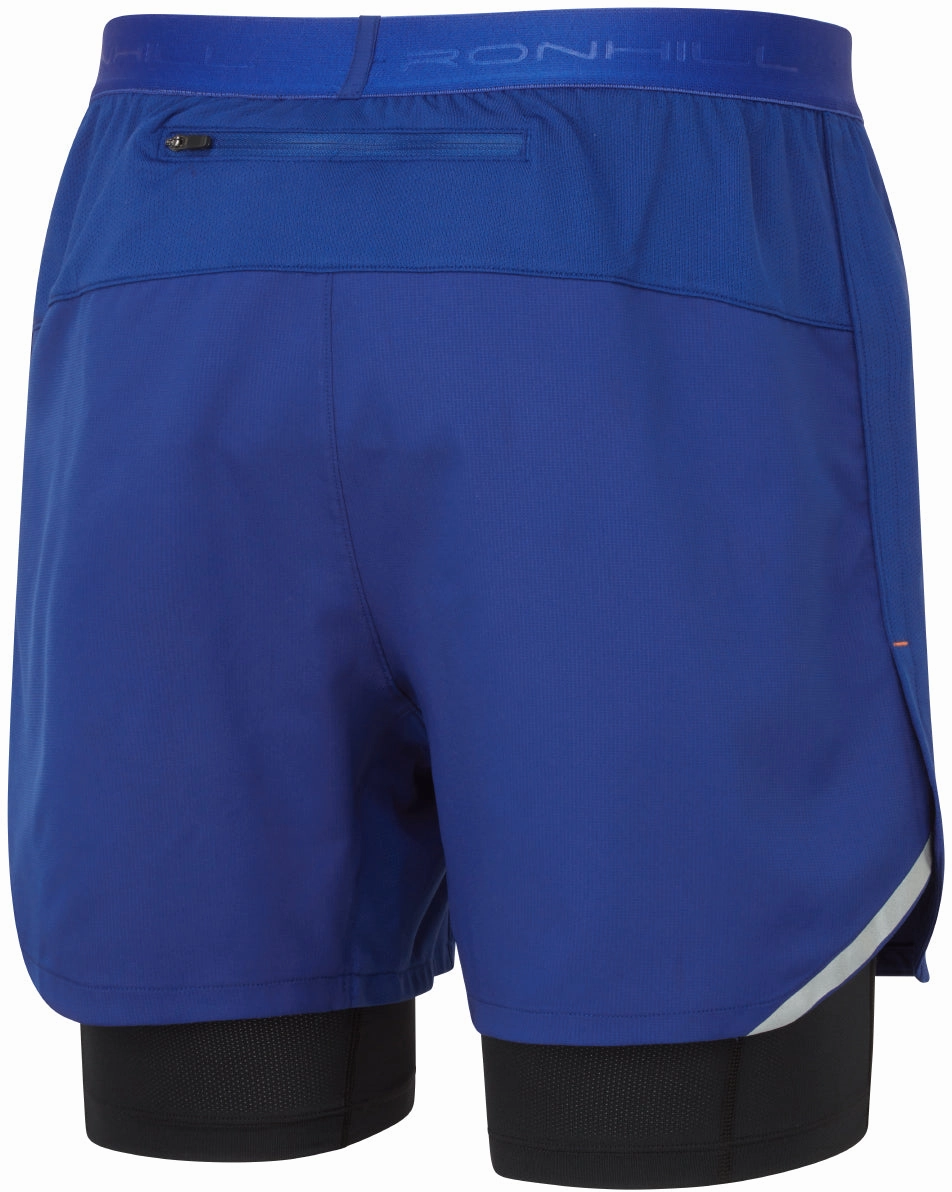 Ronhill Tech Twin 2 In 1 Mens Running Shorts - Blue Athletic Cut souvenir item