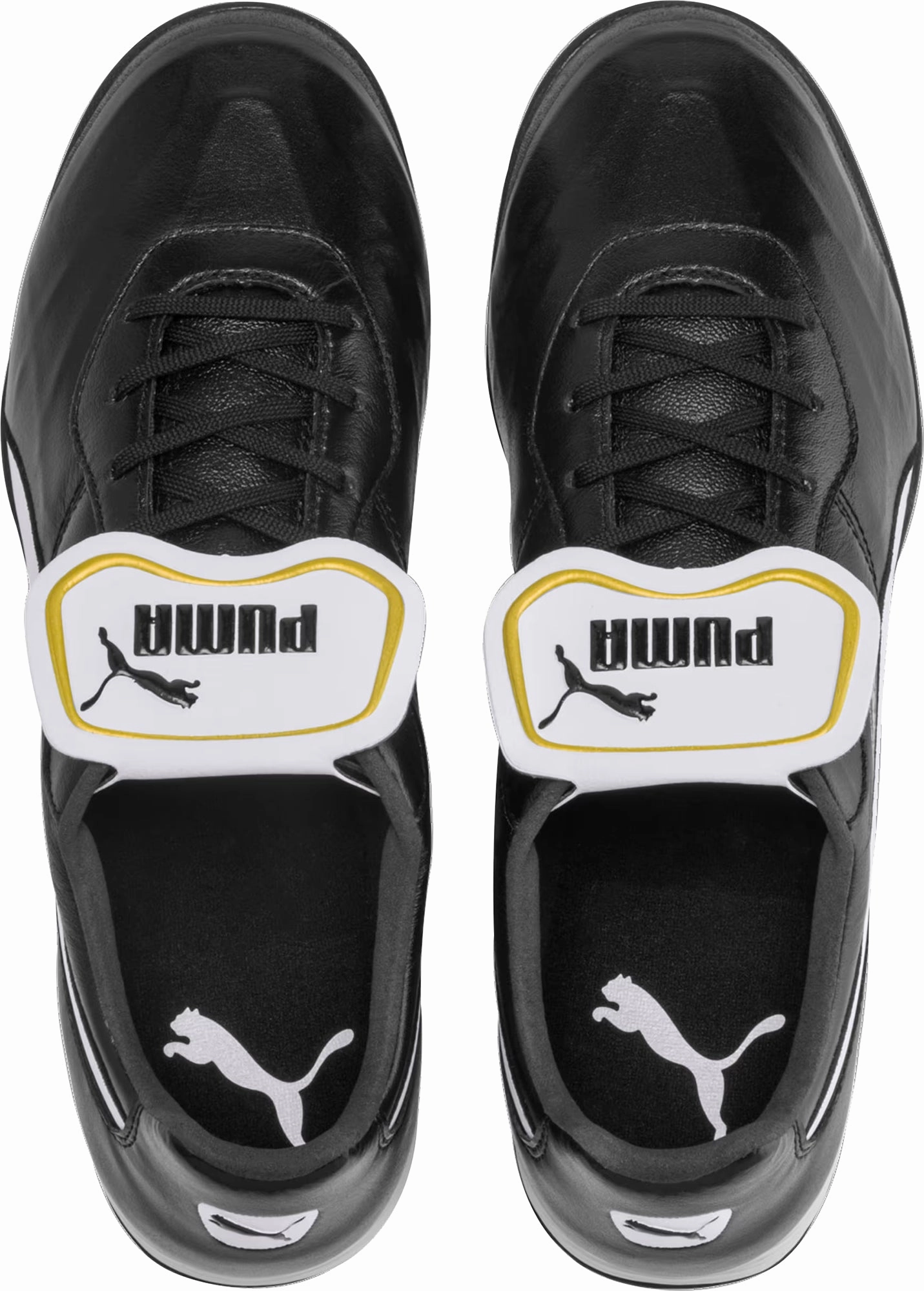 Puma King Top TT Astro Turf Mens Football Boots - Black Padded Tongue Bonded Reinforcement Panels