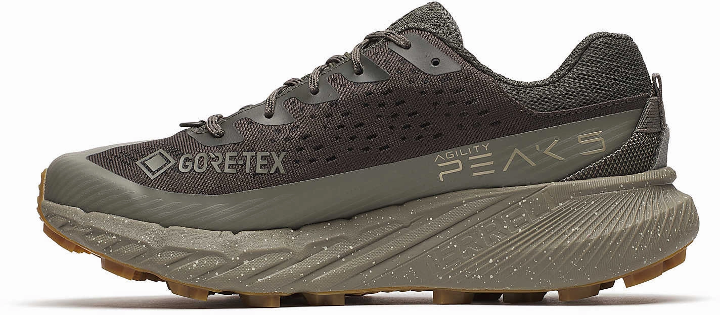 Merrell Agility Peak 5 GORE-TEX Mens Trail Running Shoes - Grey fitness community Adjustable Support Structure