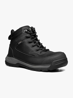 Feather Light Windy Weather Men's Shale Mid Composite Toe Esd Boots In Black