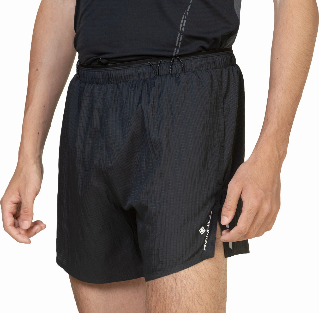 Ronhill Tech Race 5 Inch Mens Running Shorts - Black Minimal Bulk