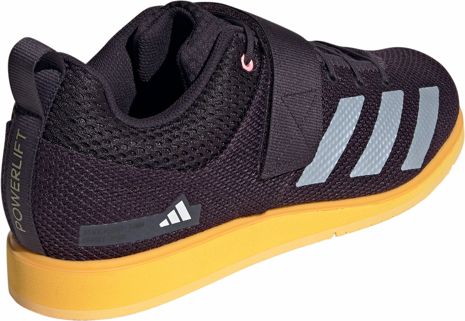 adidas Powerlift 5 Mens Weightlifting Shoes - Black Textured Grip Surface Wear resistant