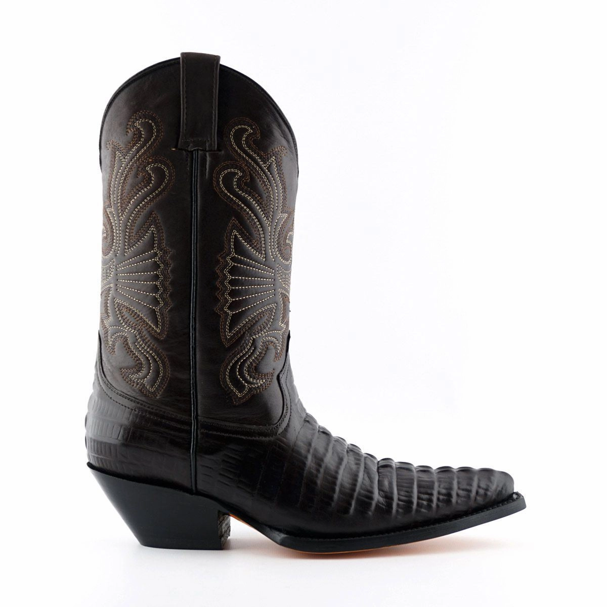 Grinders Brown Leather Western Cowboy Boots - Carolina sports Active Wear