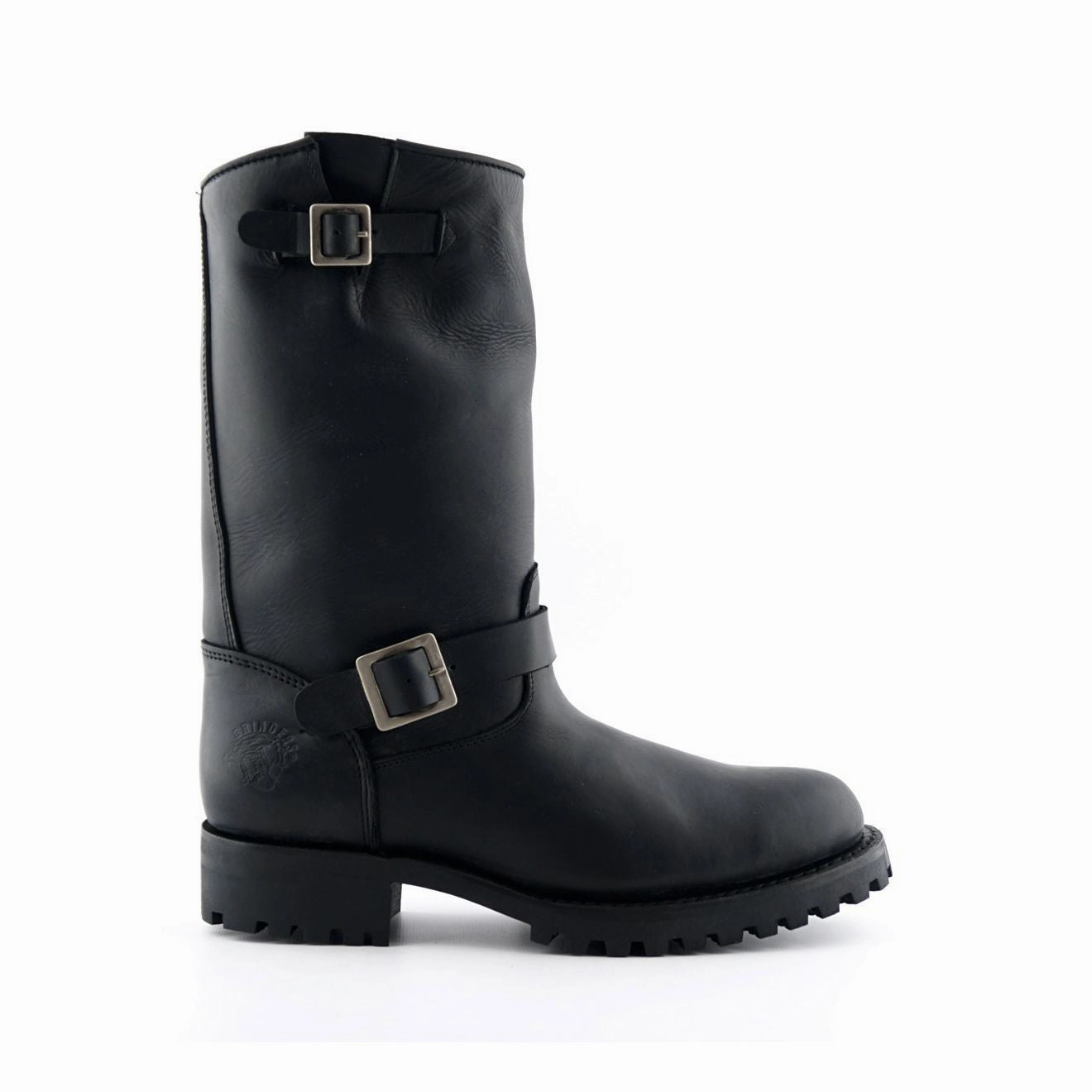 Rugged Comfort Rugged Build Grinders Mens Black Western Combat Leather Boots- Wild One