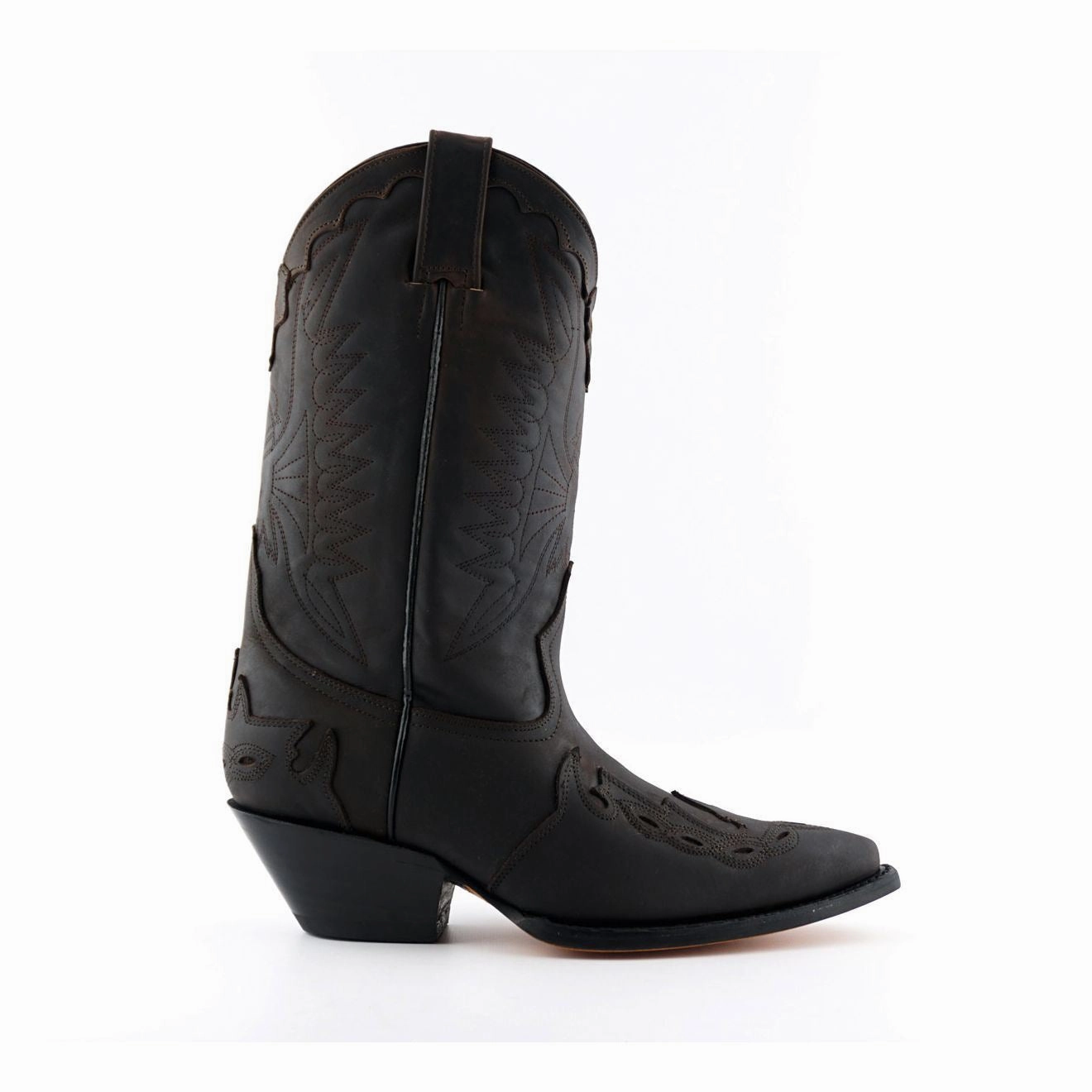 Grinders Unisex Brown Leather Cowboy Boots-Arizona HI Weekend Fit Performance Focus