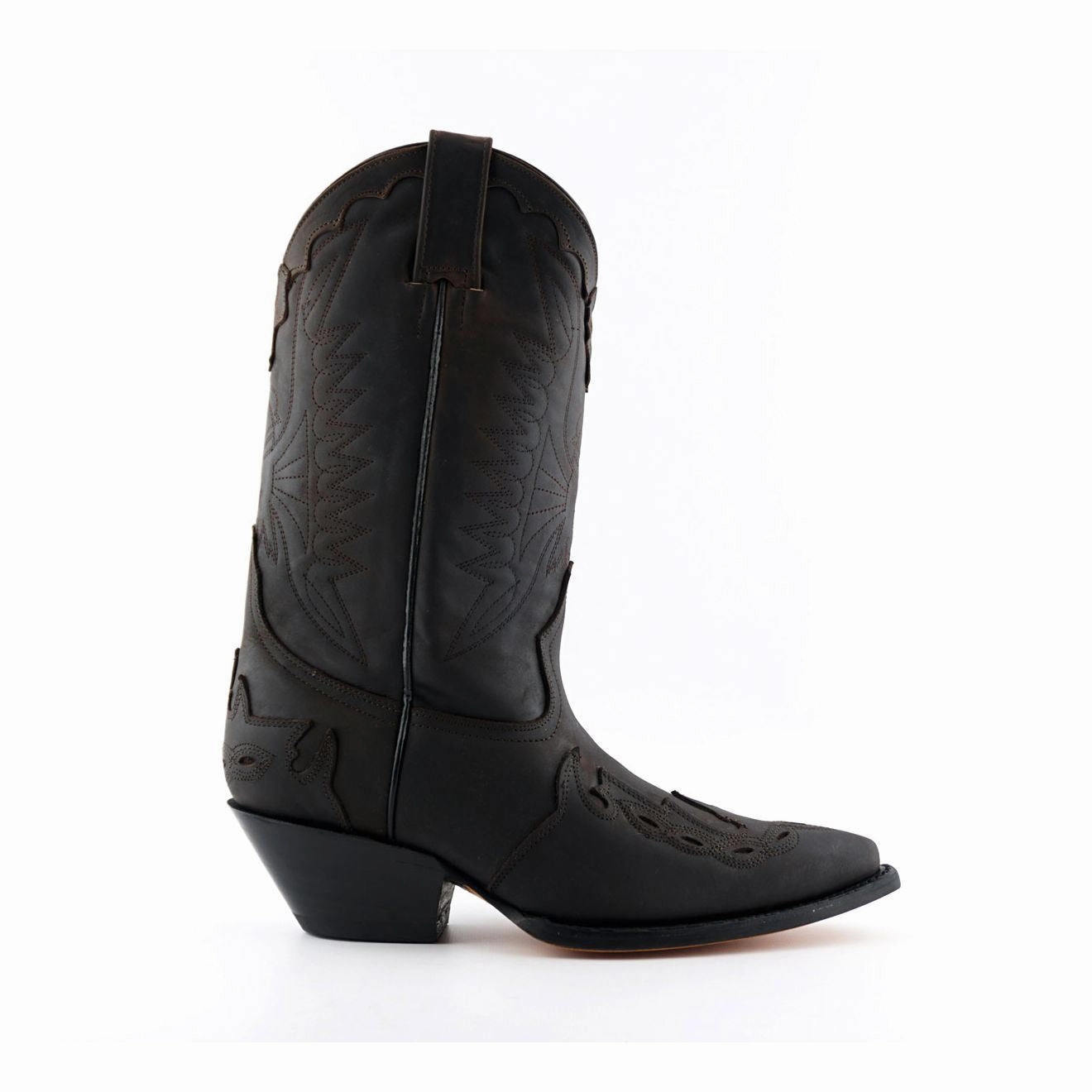 Grinders Unisex Brown Leather Cowboy Boots-Arizona HI Quick Dry Materials