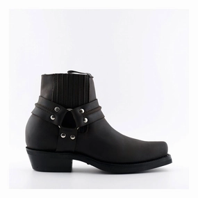 Grinders Unisex Brown Western Leather Boots-Renegade Lo Energy Return Cushion Travel Easy