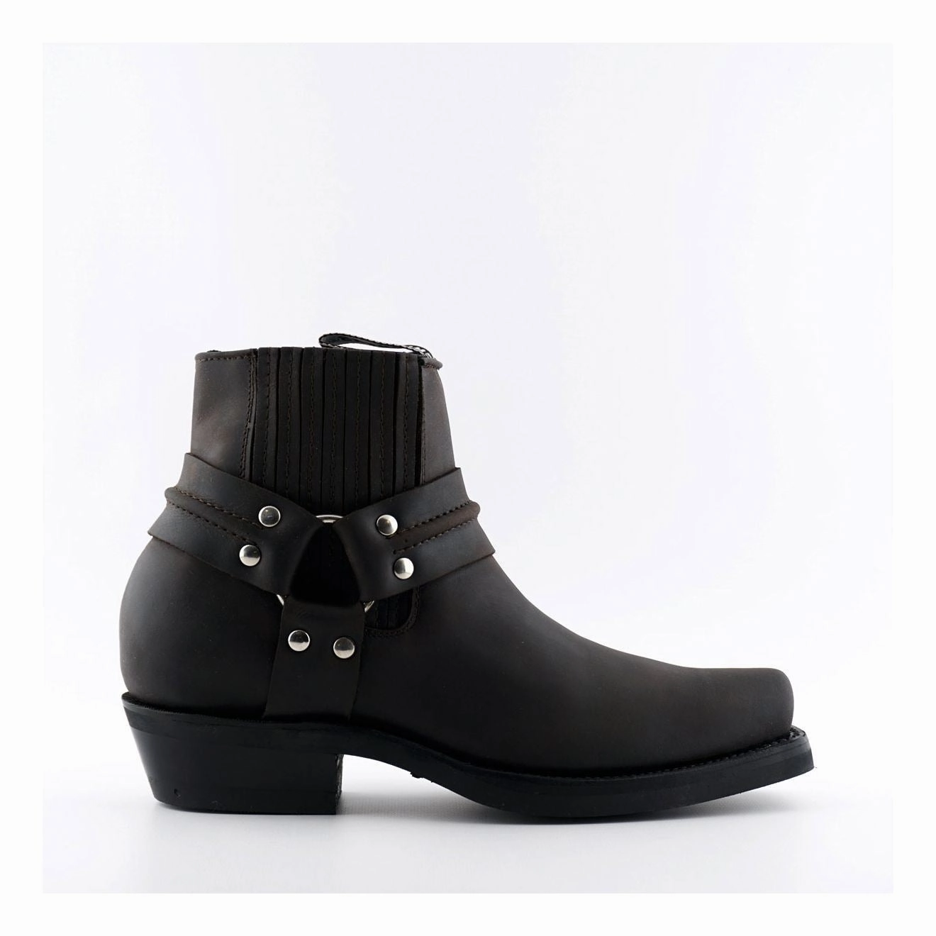 Grinders Unisex Brown Western Leather Boots-Renegade Lo Wide Range Rugged Built Hiking Trails