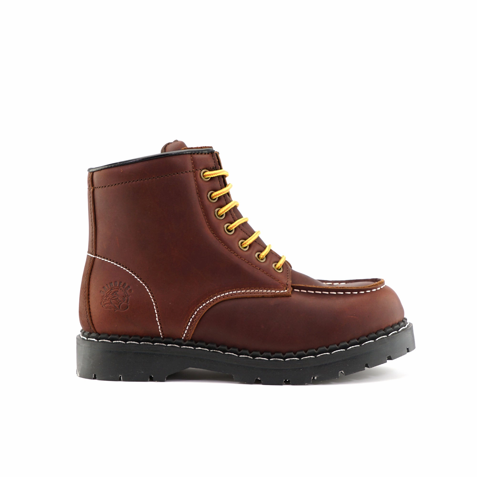 Flexible Frame River Crossing Heavy Duty Support Grinders Unisex Burgundy Leather Western Vintage Indy Boots - Ryan ACS
