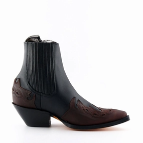 Grinders Unisex Leather Black Western Boots- Arizona Lo Cold Weather Quick Drying Windy Weather