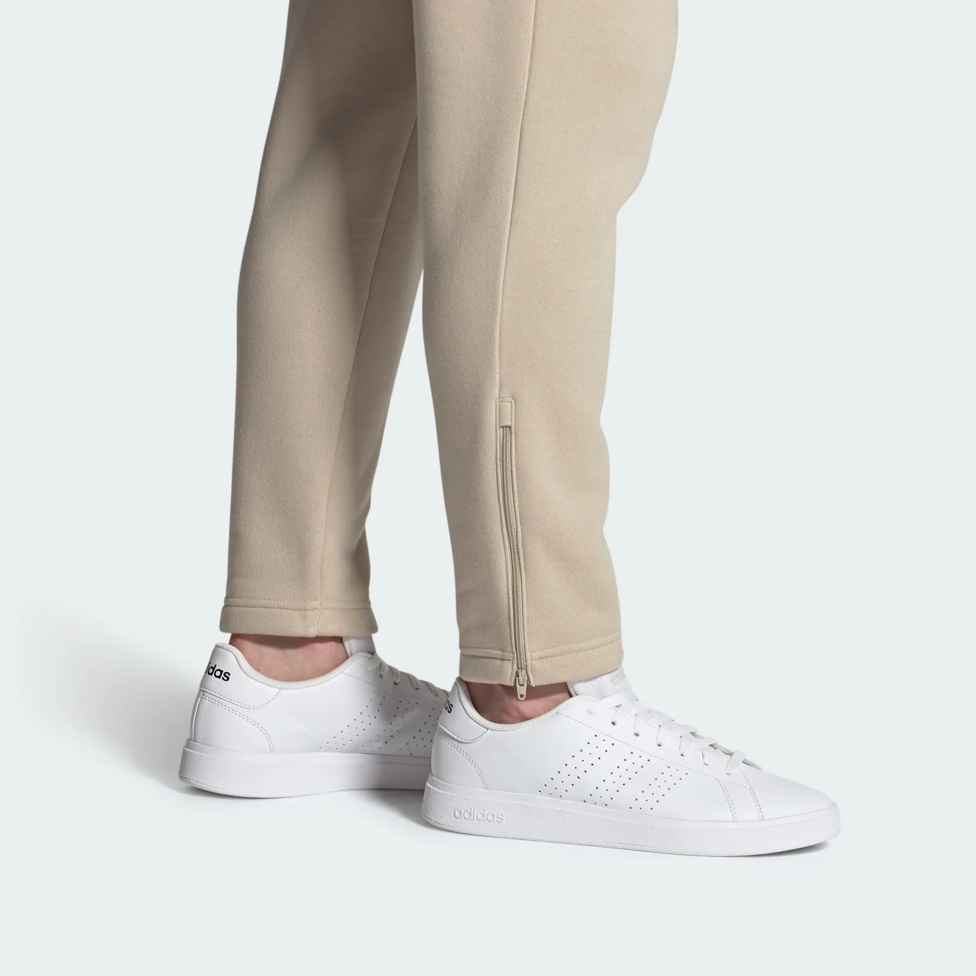 Adidas Men's Advantage 2.0 Triple White Sneaker Shoes Ventilation Ports No Pressure