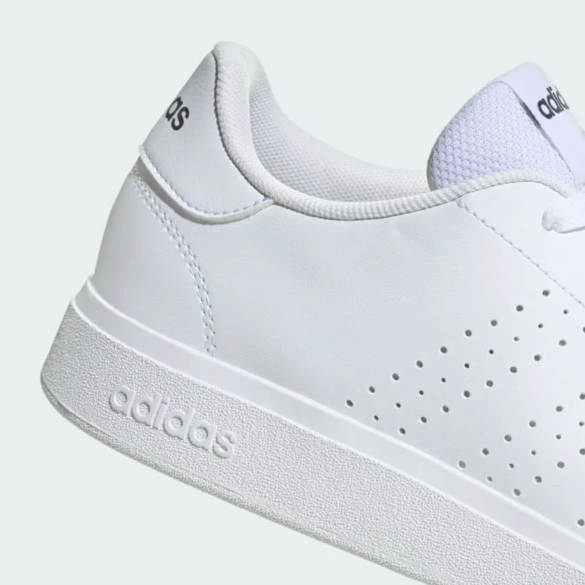 Adidas Men's Advantage 2.0 Triple White Sneaker Shoes Quick Transition