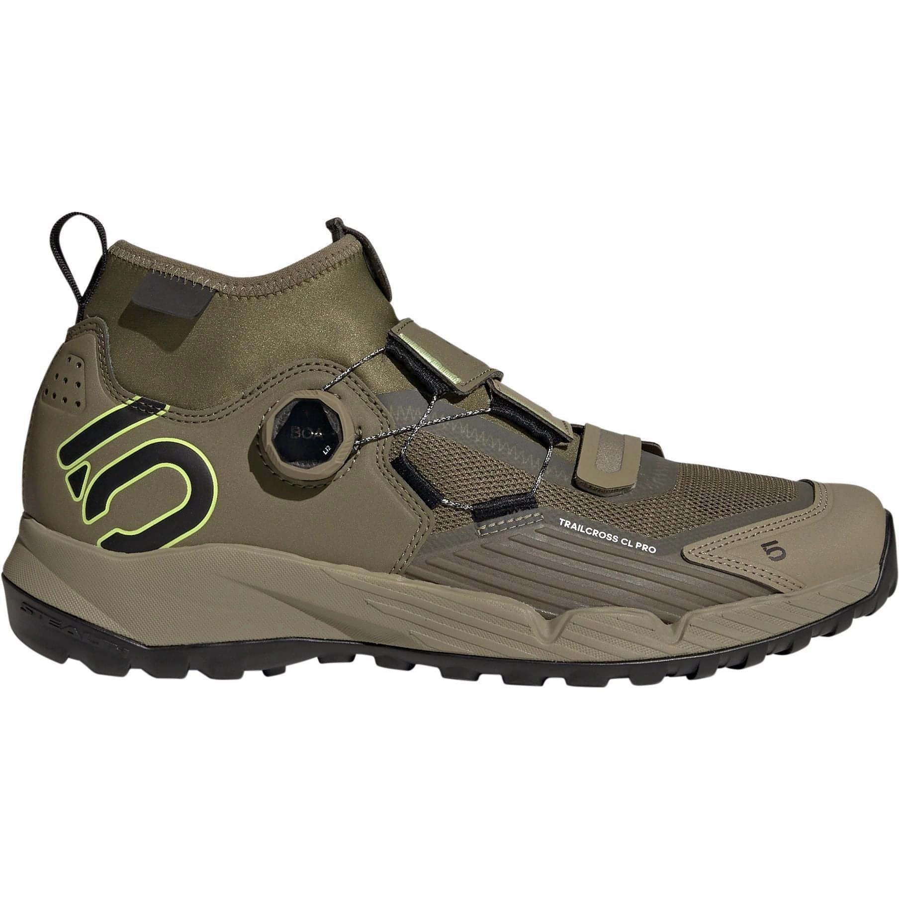 Retro Styling Five Ten TrailCross Pro Clip-In Mens MTB Cycling Shoes - Green