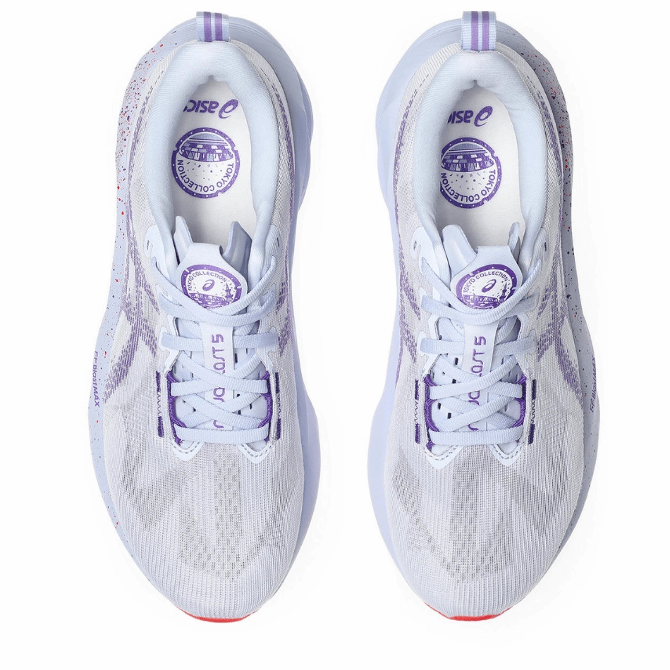 ASICS Men's NOVABLAST 5 TOKYO Collection Running Shoes in Blue Fade/Edo Purple AW25 running for a way to stay ahead of the game