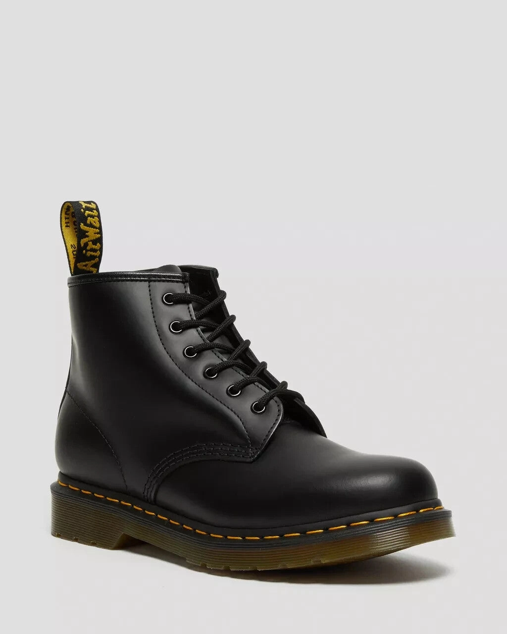 Dr. Martens 101 26230001 Boots Men's  Black Leather Round Toe Ankle JOBB401 Quality Design