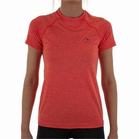 More Mile Train To Run Short Sleeve Womens Running Top - Orange Versatile Option