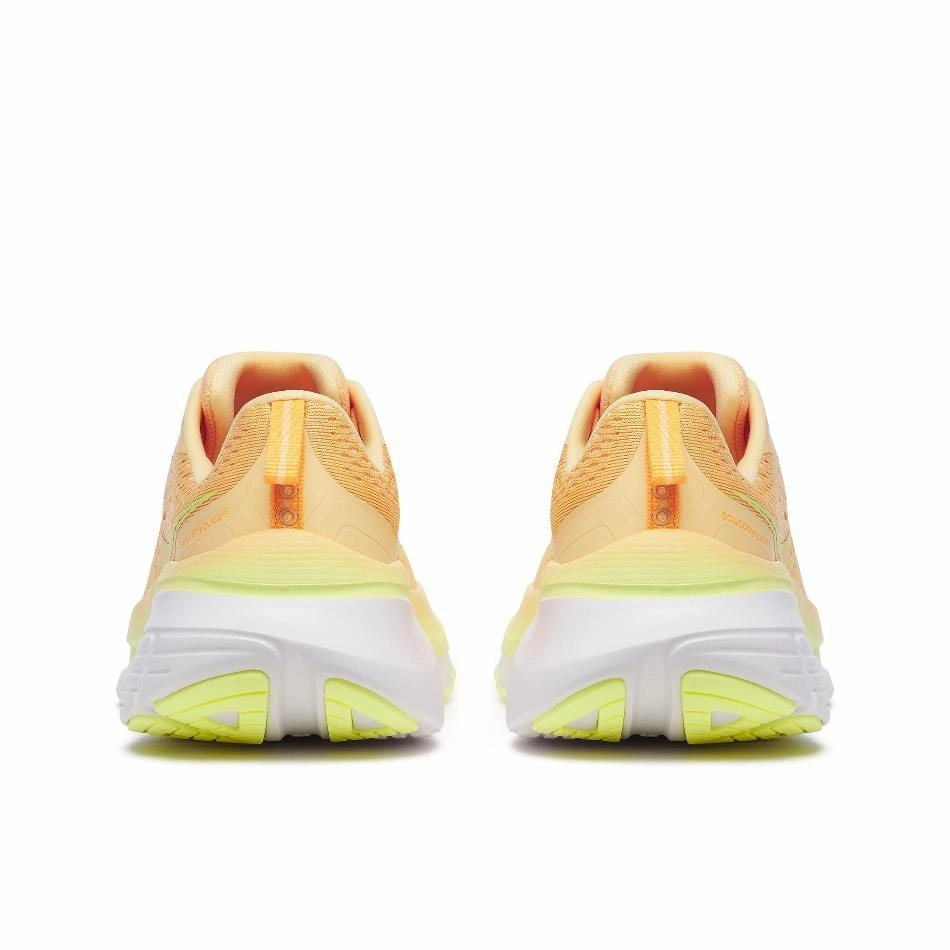 Lightweight Fabric Saucony Women's Guide 18 Running Shoes in Peach/Sunny SS25