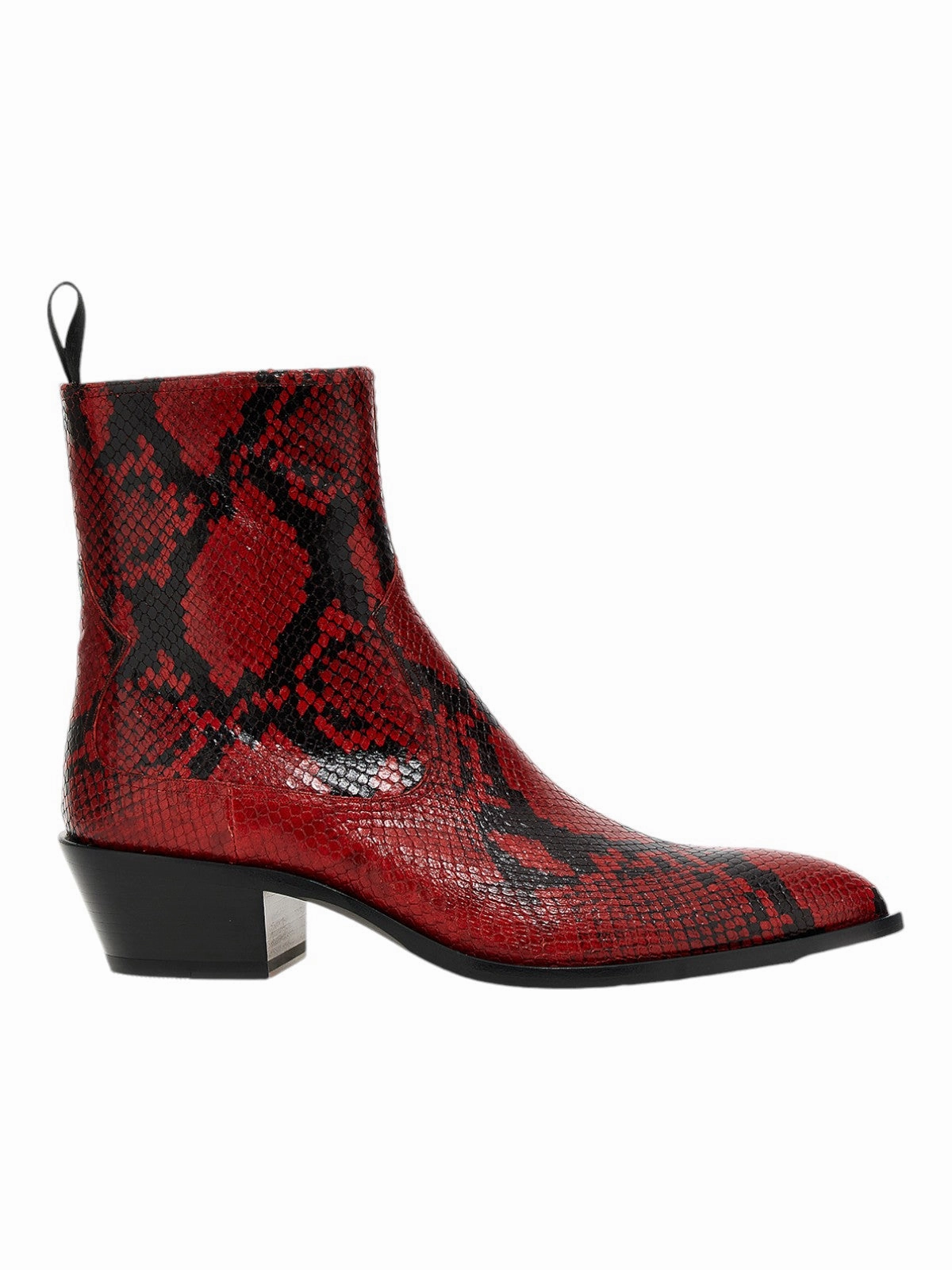 Reliable Support Bally Gaiman 6303991 Men's Ruby Animal Print Leather Boots