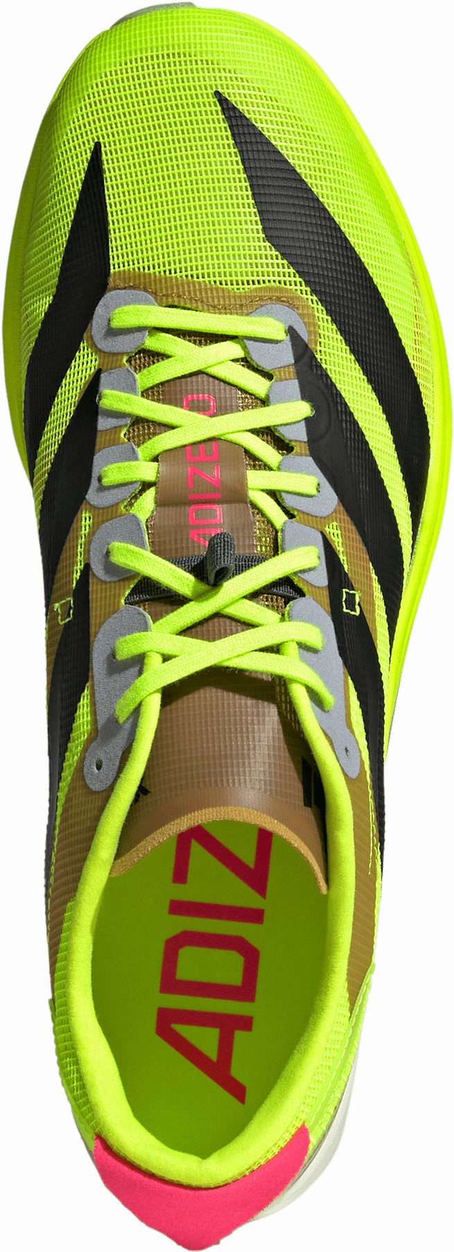 adidas Adizero Avanti XC Cross Country Spikes - Yellow Airflow Technology Run Motion