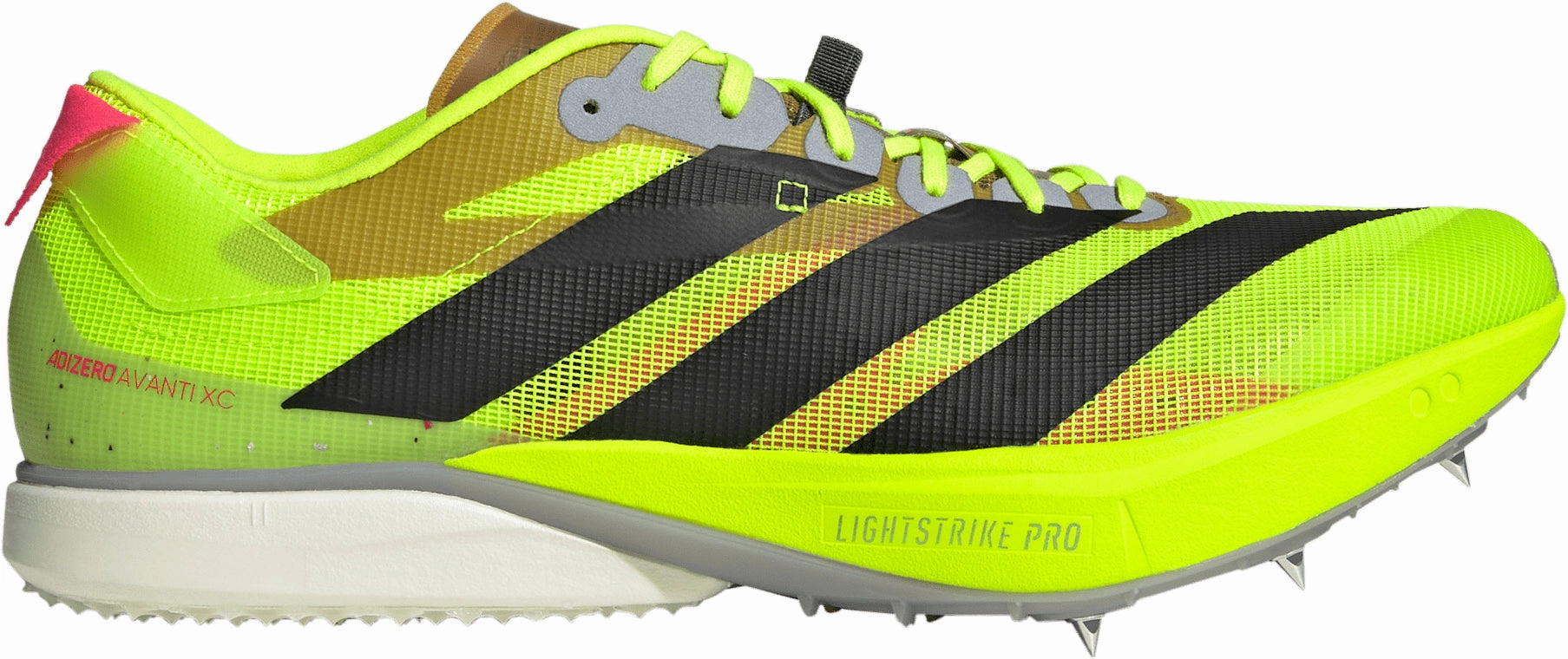 Quick Flex adidas Adizero Avanti XC Cross Country Spikes - Yellow