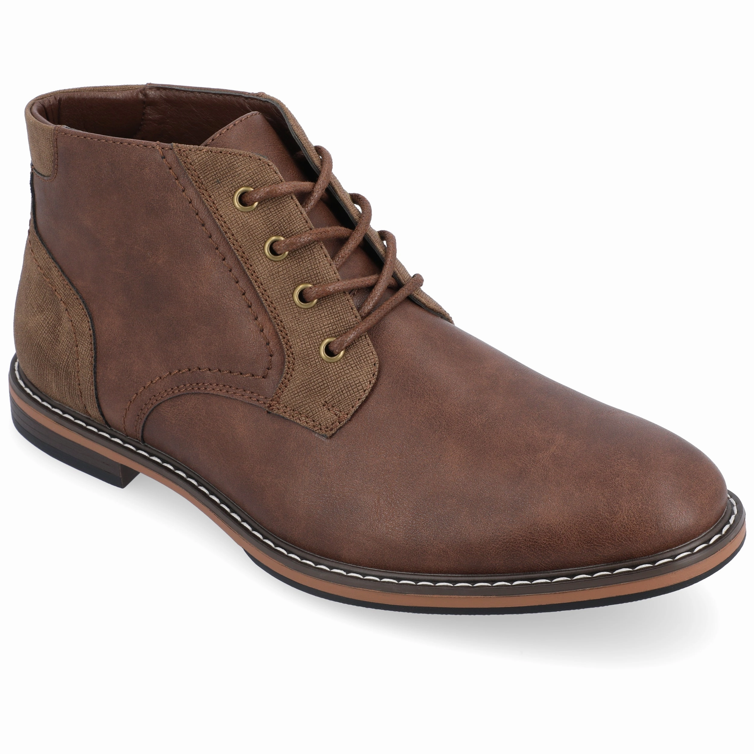 Vance Co. Franco Wide Width Plain Toe Chukka Boot Warm And Comfortable