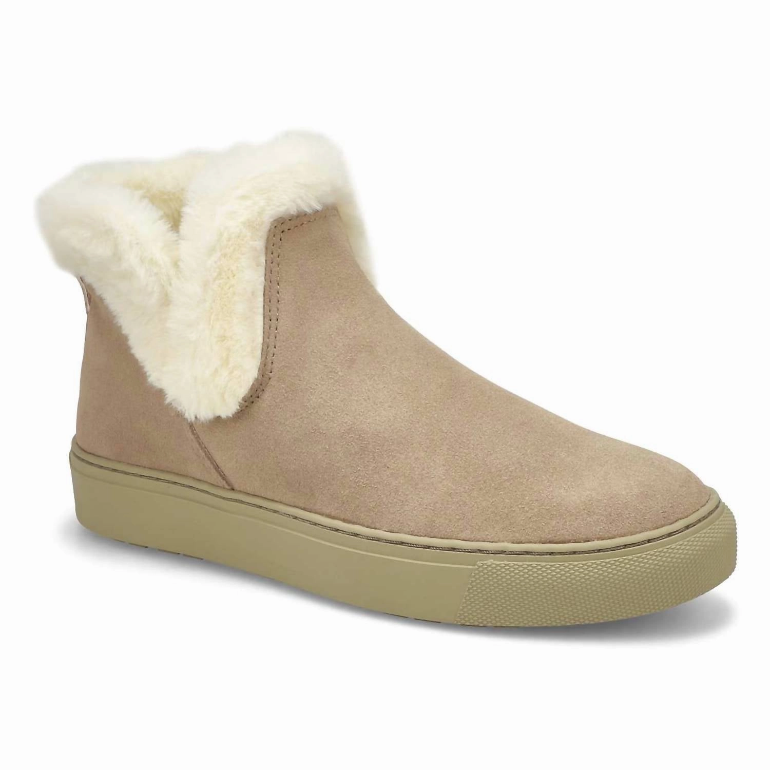 Women's Duffy Suede Waterproof Winter Boots In Mushroom Soft Touch