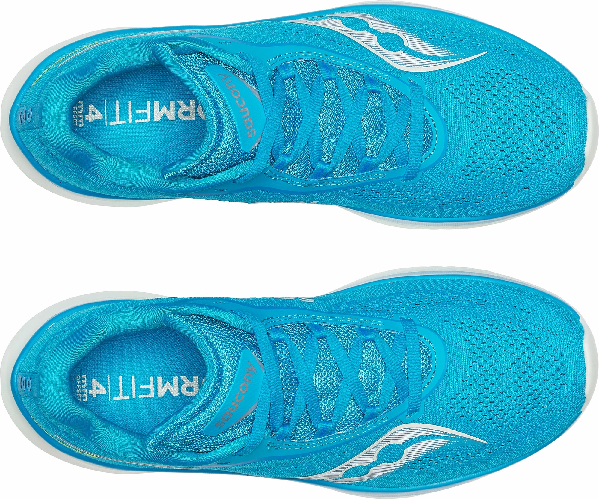 Saucony Kinvara 15 Womens Running Shoes - Blue Breathable Tongue Breathable Insole Cover