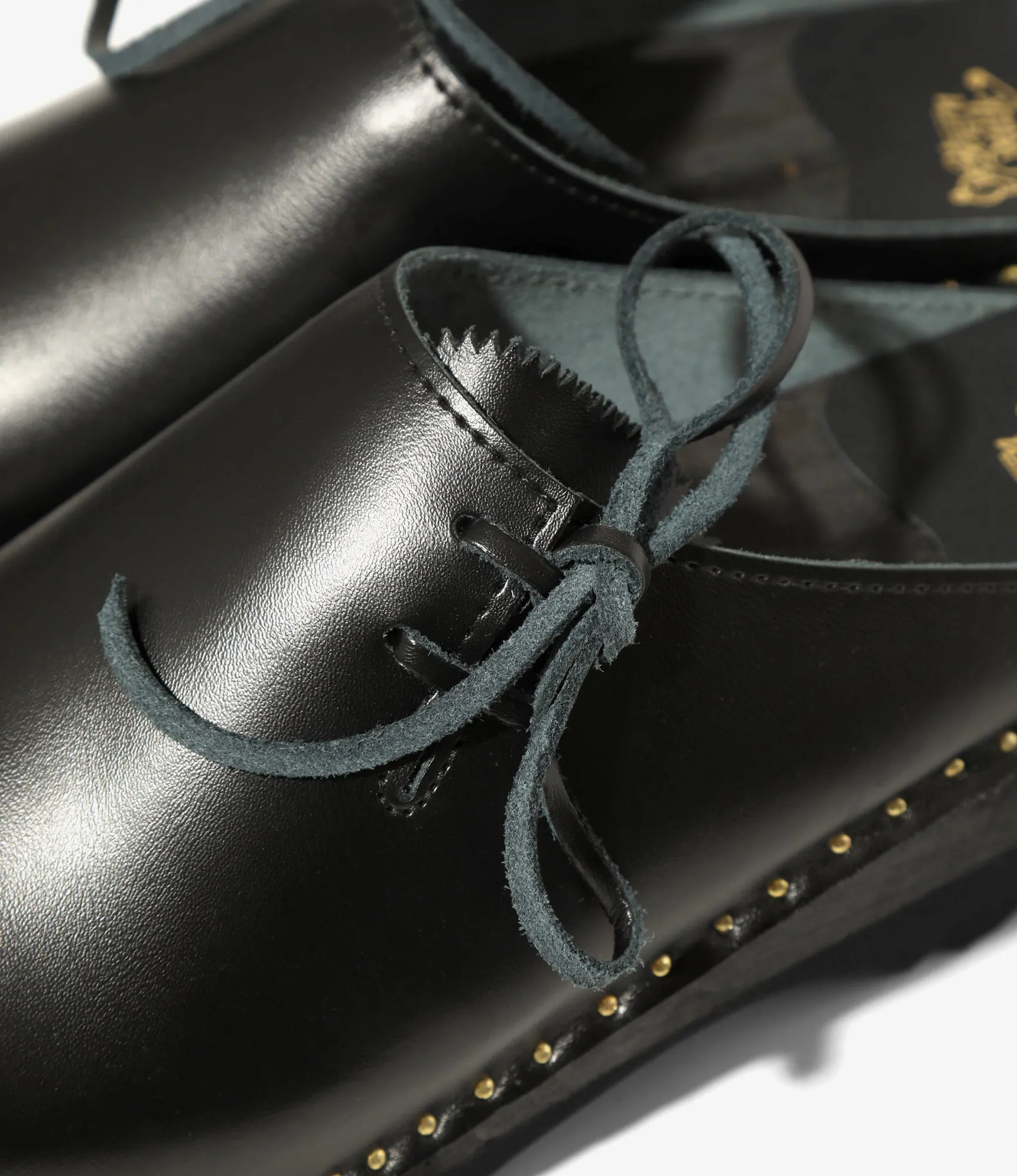 'Alps' Side Lace Clog ?C?Black Leather Shock Dampening Heel Reinforced Toe Guard