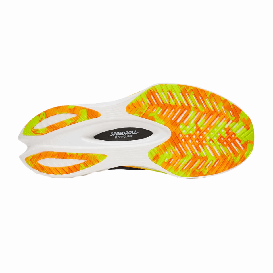 Saucony Men's Endorphin Pro 4 Running Shoes in Black/Vo2 AW25 Heel Clasp System