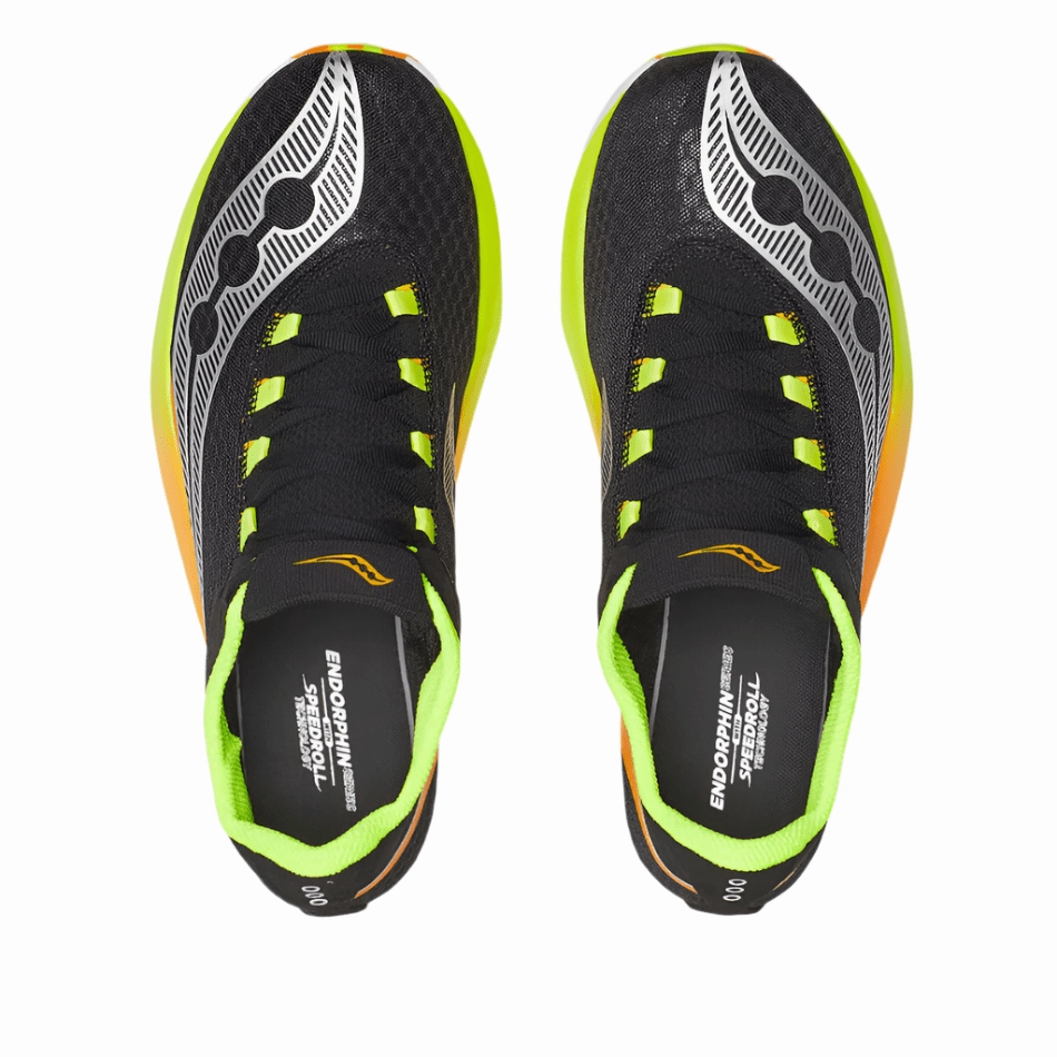 cross - training - shoes Saucony Men's Endorphin Pro 4 Running Shoes in Black/Vo2 AW25