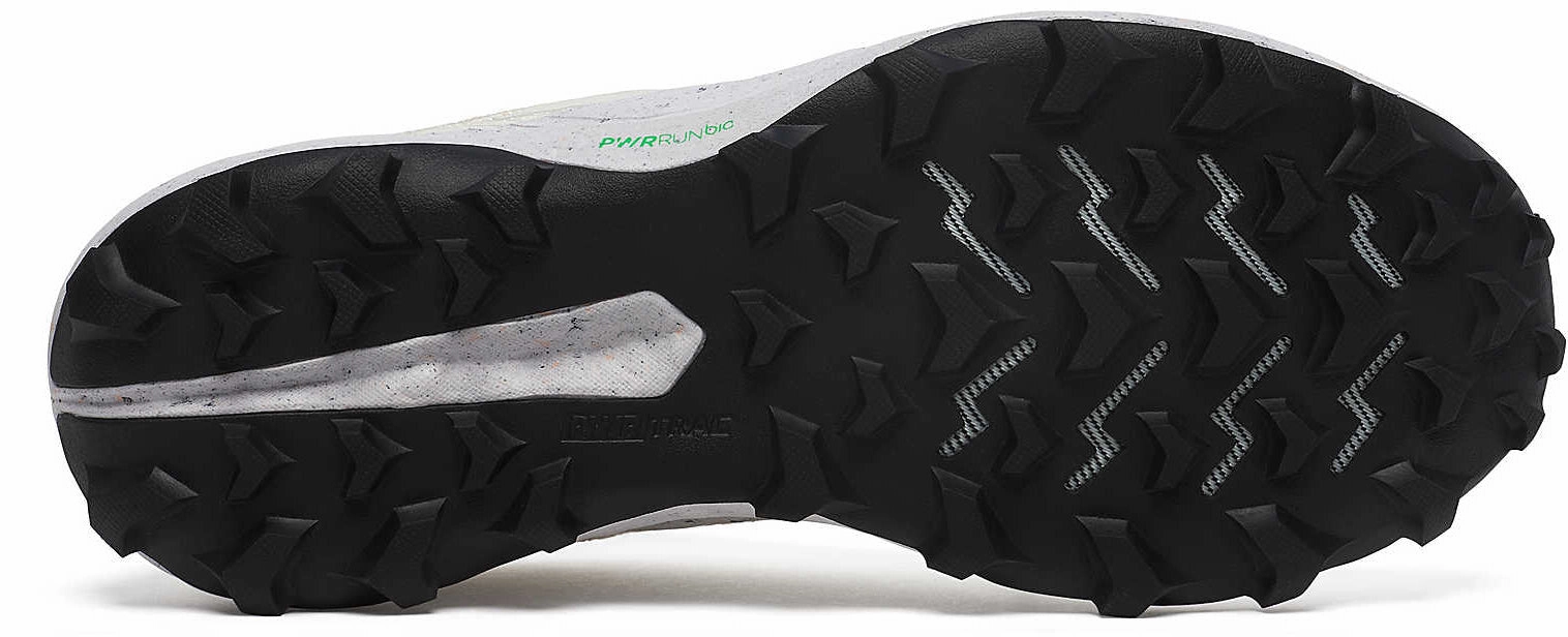 Saucony Peregrine RFG Womens Trail Running Shoes - White Flexible Outsole Design