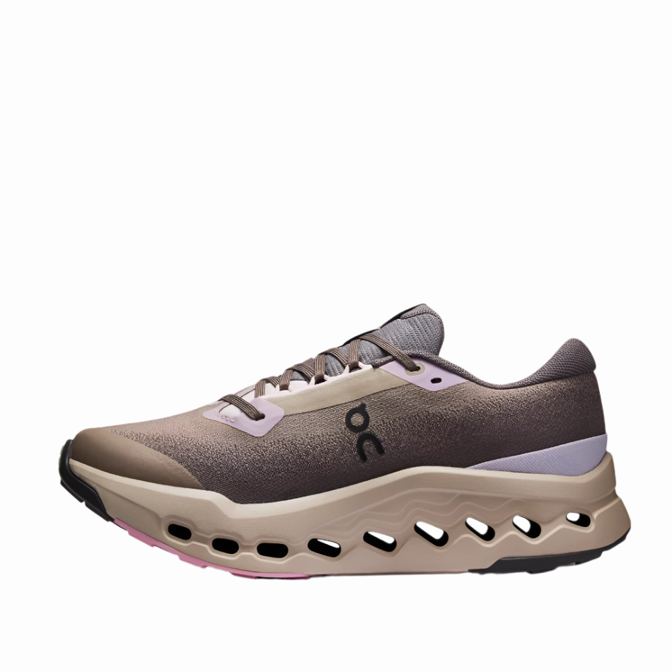 Rebound Technology On Women's Cloudsurfer Trail 2 Waterproof Running Shoes in Cinder/Desert AW25