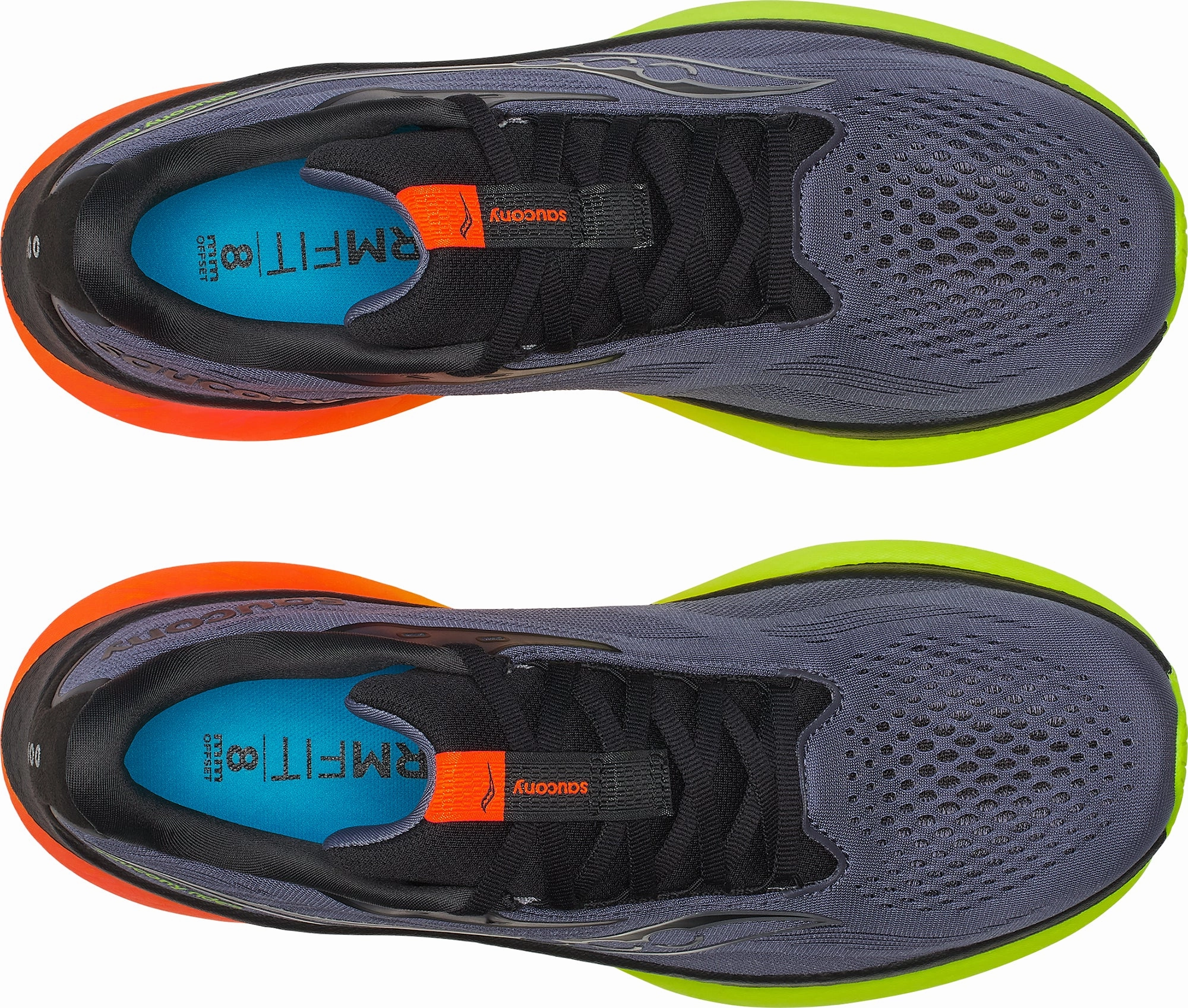 Long distance Fresh Lining Saucony Ride 18 Mens Running Shoes - Grey