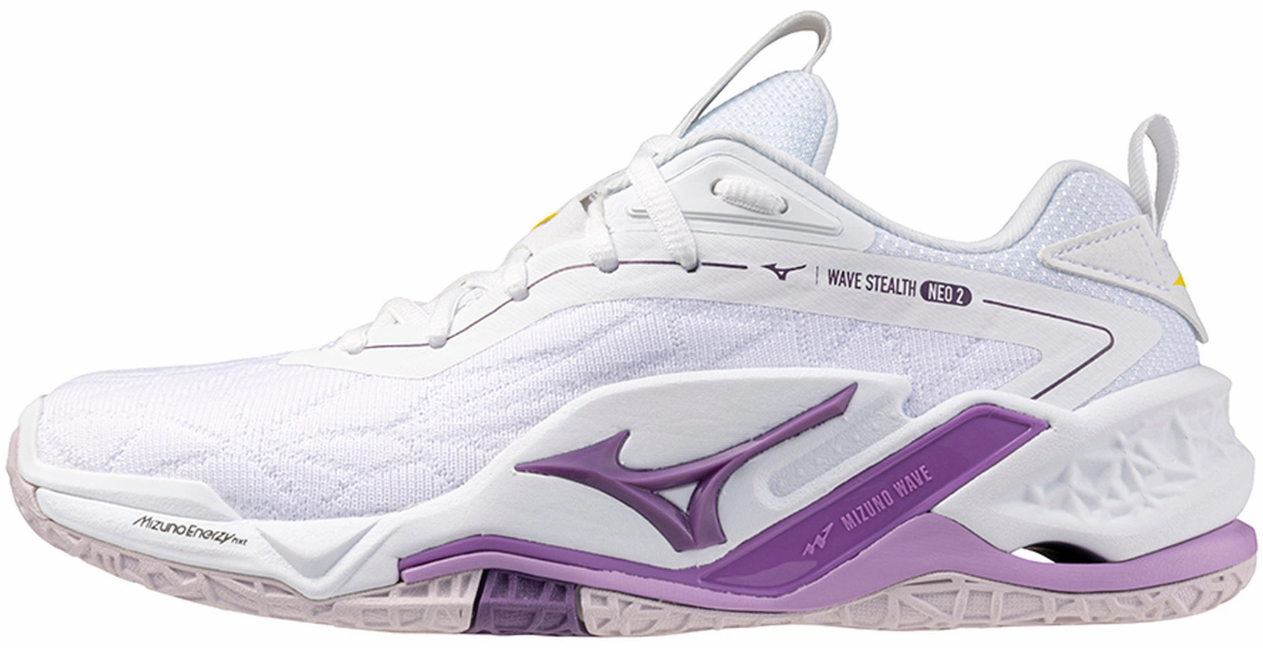 Arch Technology Well Cushioned Mizuno Wave Stealth Neo 2 Womens Netball Shoes - White