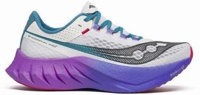 Saucony Endorphin Pro 4 Womens Running Shoes - White Visible in Dark