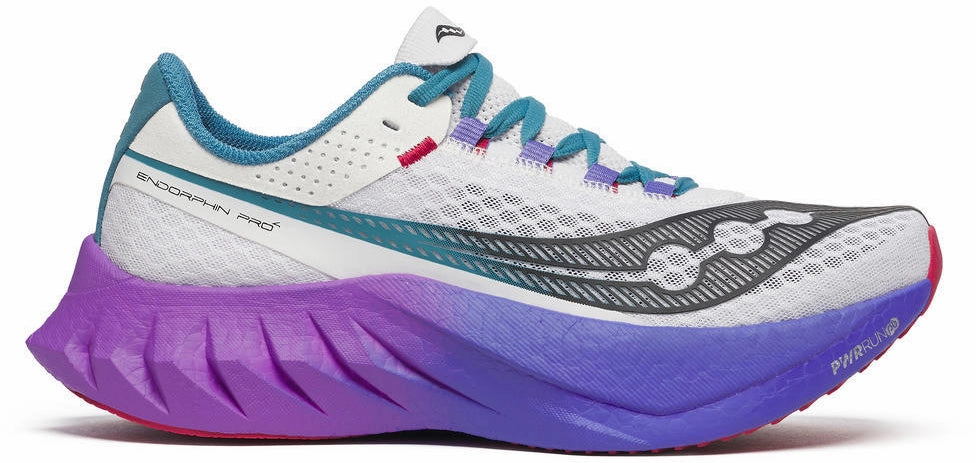 Saucony Endorphin Pro 4 Womens Running Shoes - White Visible in Dark