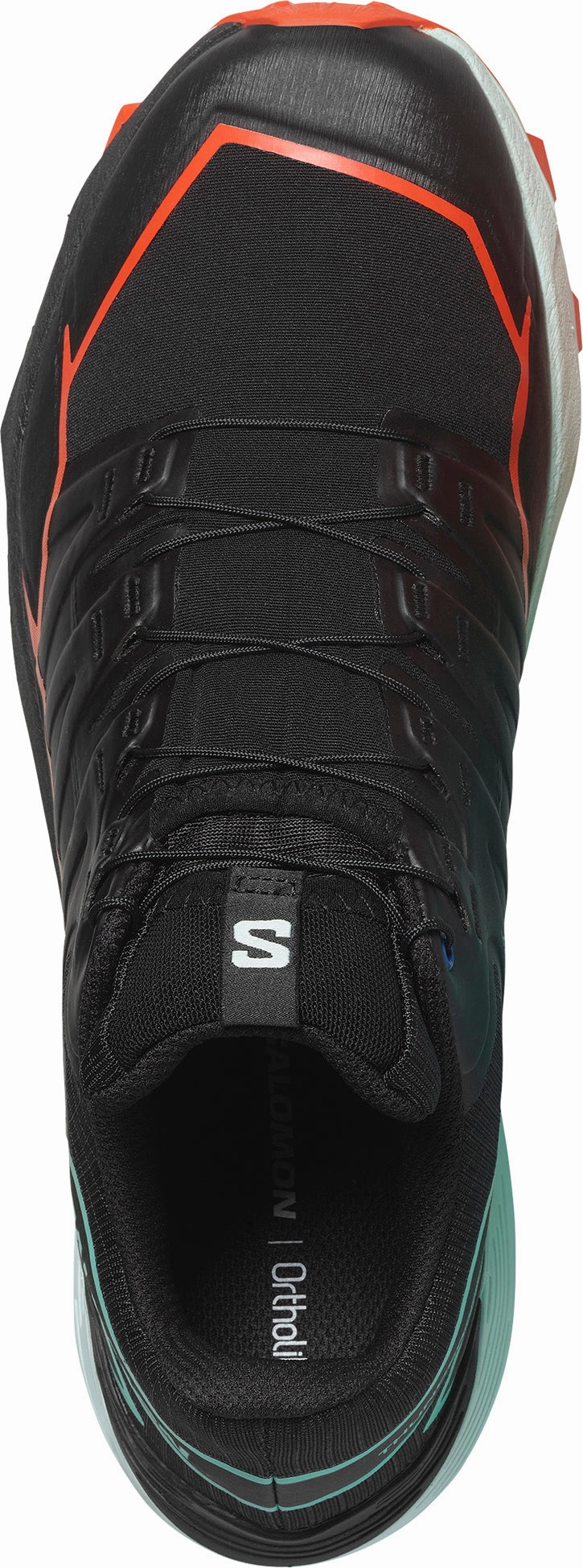 Salomon Thundercross Mens Trail Running Shoes - Black muddy terrain