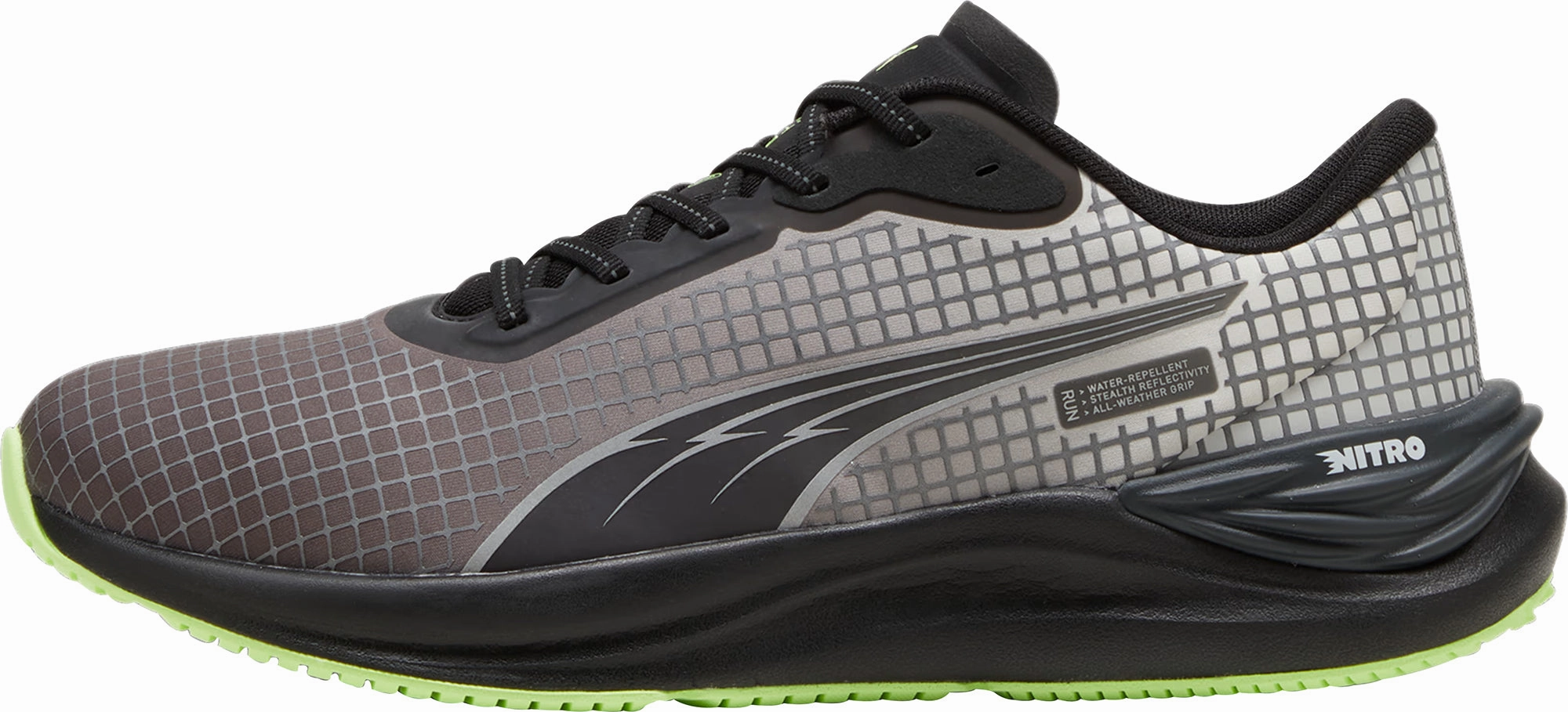 Puma Electrify Nitro 3 WTR FV Mens Running Shoes - Black padded insole