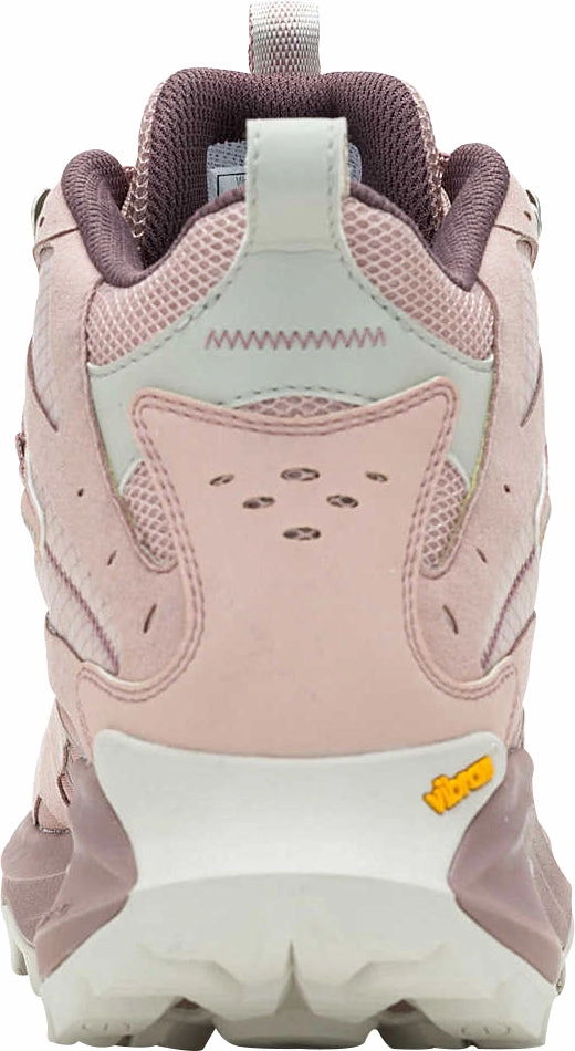 stain - resistant - coating - durability shoes Tensile Strength Weave Merrell Moab Speed 2 Mid GORE-TEX Womens Walking Boots - Pink