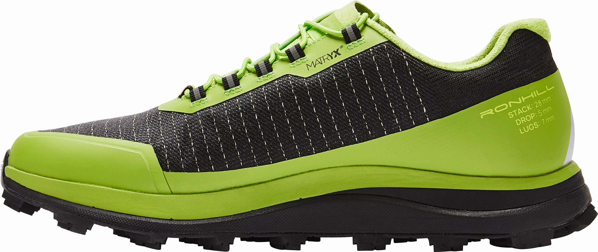 Ronhill Reverence Mens Trail Running Shoes - Green running in a basketball court area shoes Male - runner