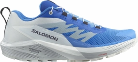 Salomon Sense Ride 5 Mens Trail Running Shoes - Blue running on flat ground running shoes for men in their 30s