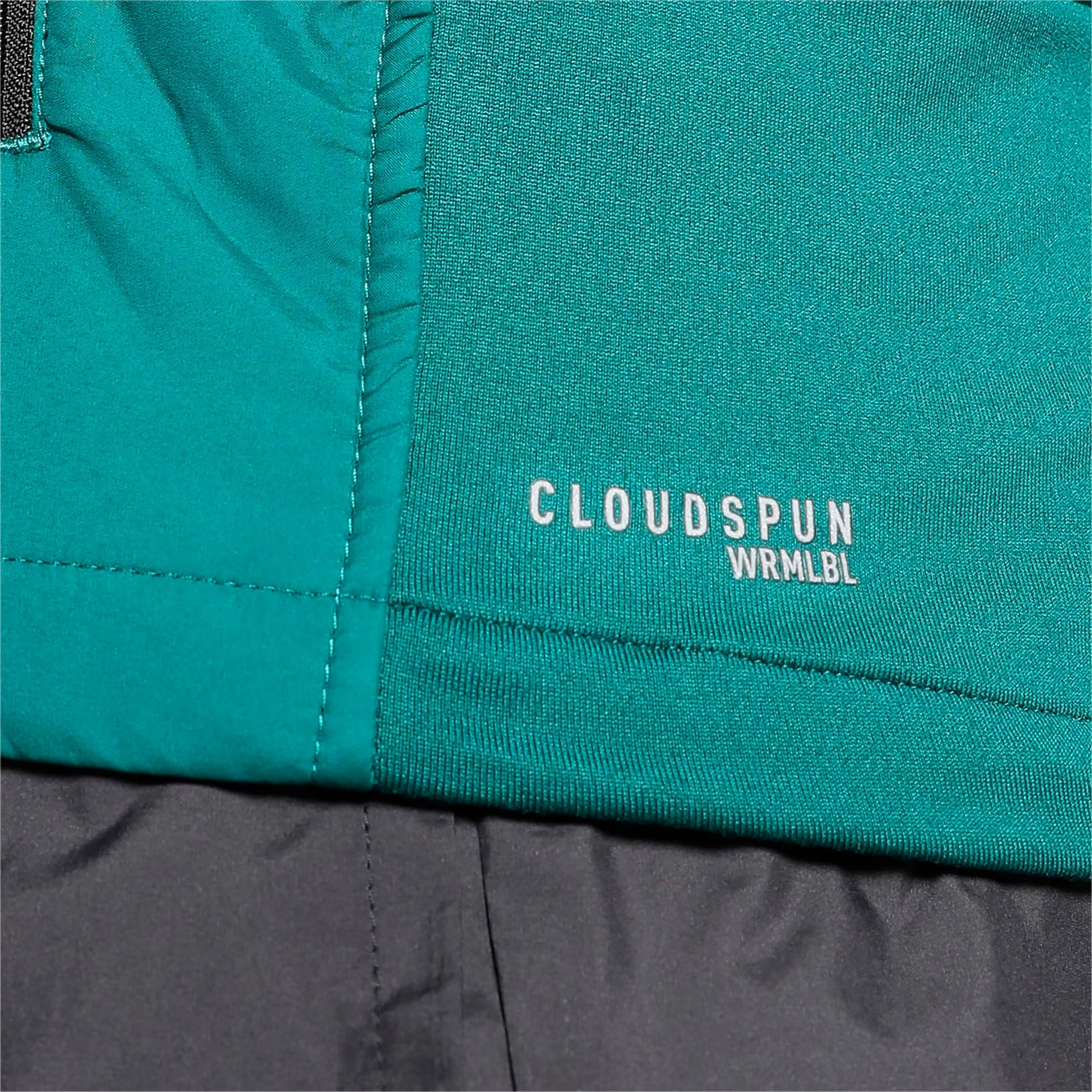 discounted Puma Cloudspun WRMBL Mens Running Jacket - Green