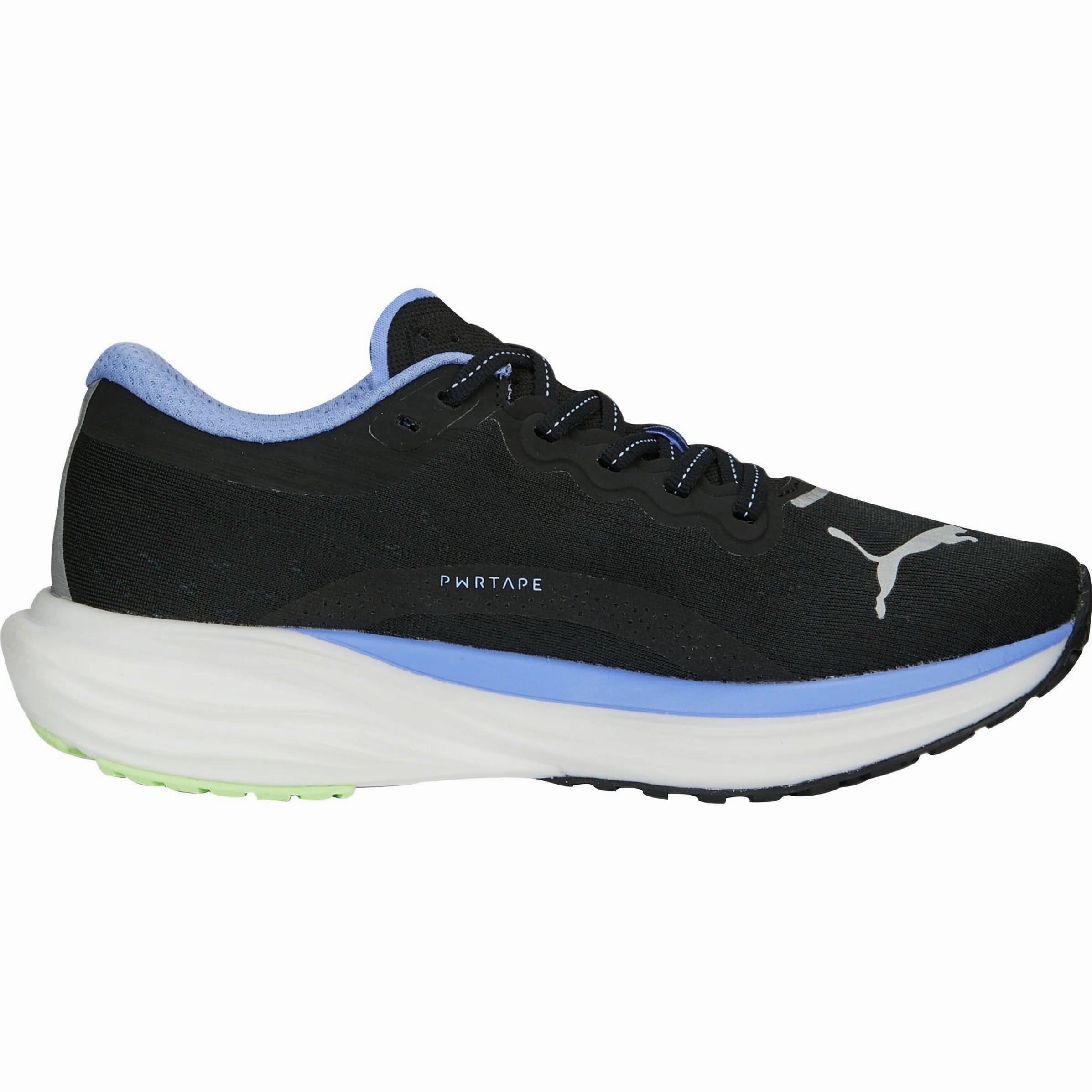 Rockered Outsole Design Puma Deviate Nitro 2 Womens Running Shoes - Black