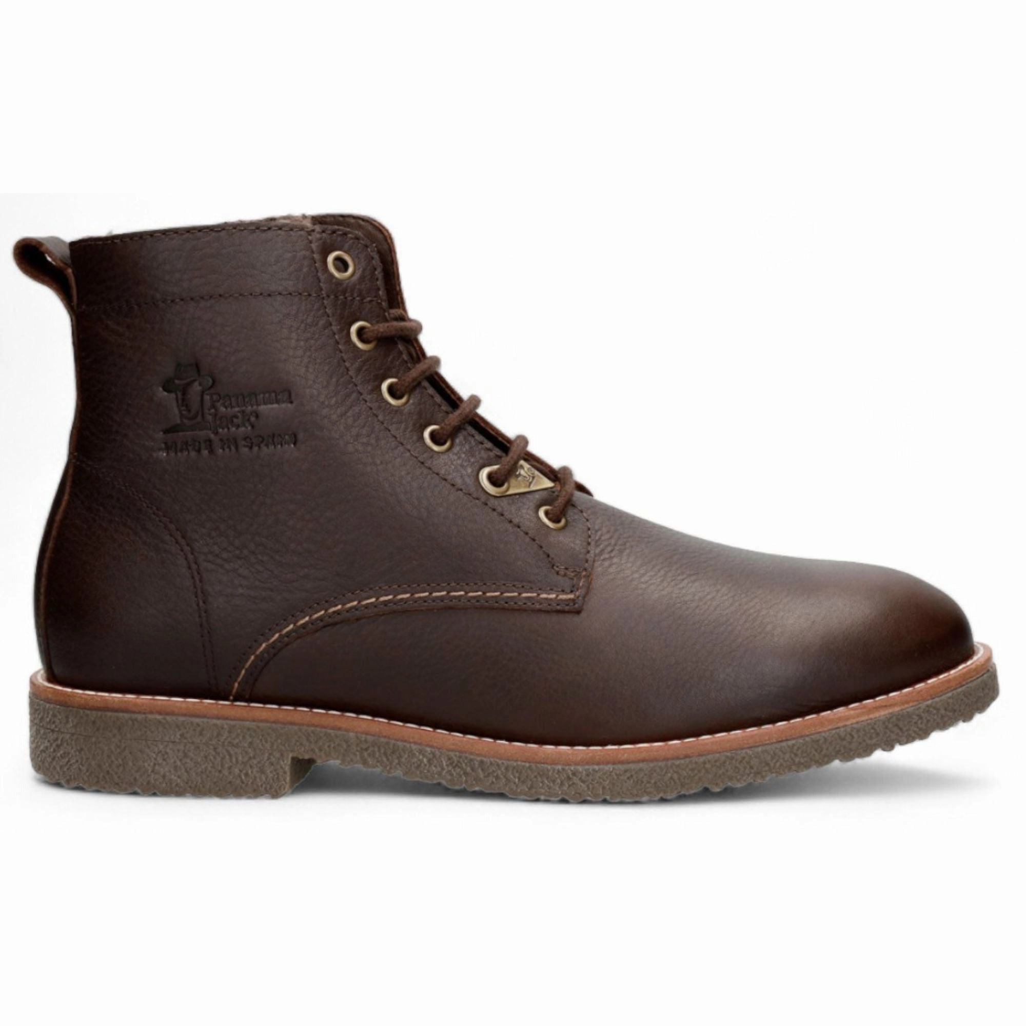 Glasgow Igloo C1 - Men's Brown Leather Ankle Boots Low Profile Snowy Path Urban Edge